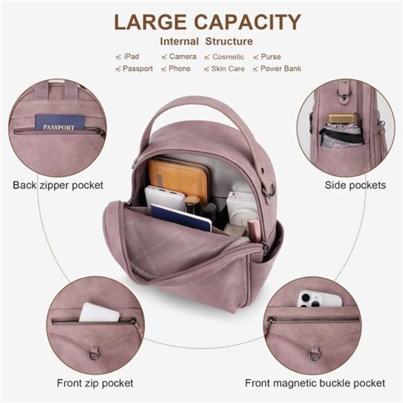 fashion mini backpack Ivy Ivys got your back Women Multipurpose Mini Backpack Multi